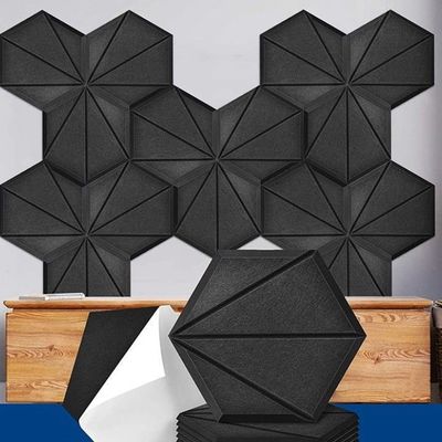 音吸収 ペット 音響フェルト 壁パネル パーソナライズされた色 パフォーマンス